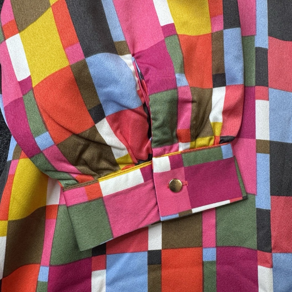 Michelle McDowell Charlee Dress 2X NWT Check Me Out Multi Geometric Plus Size - Picture 2 of 9